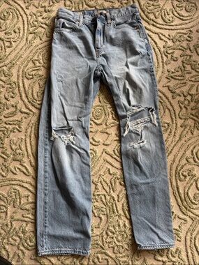 Levi's Light Blue Women's Boot Cut Ripped Jeans